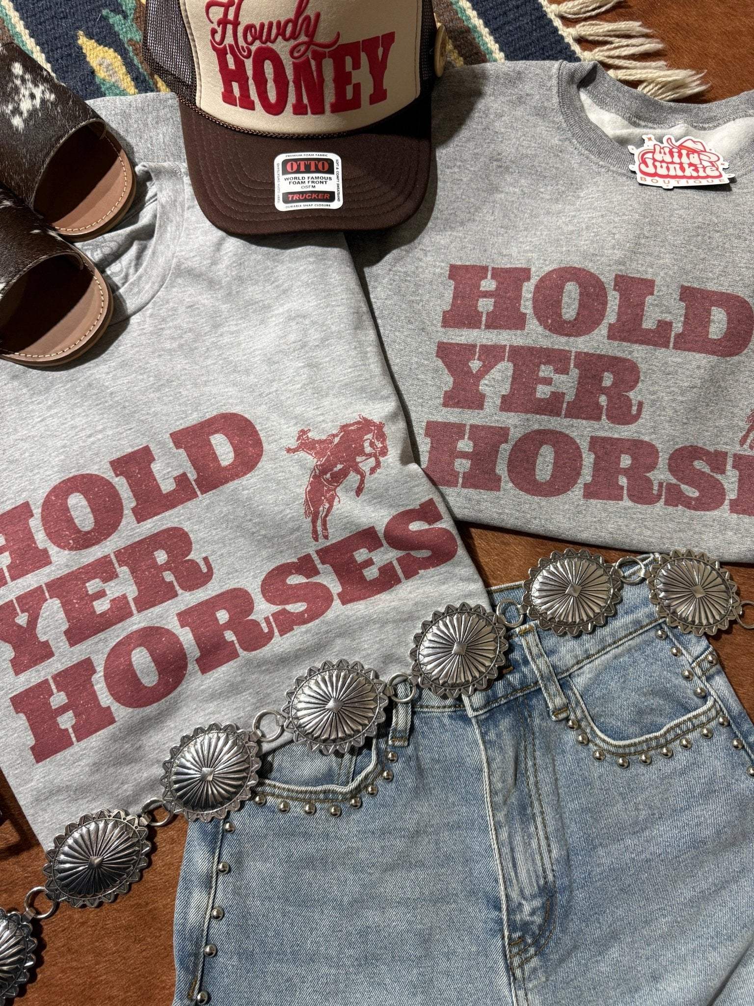 Hold Yer Horses Graphic Tee - Wild Junkie - Flyclothing LLC