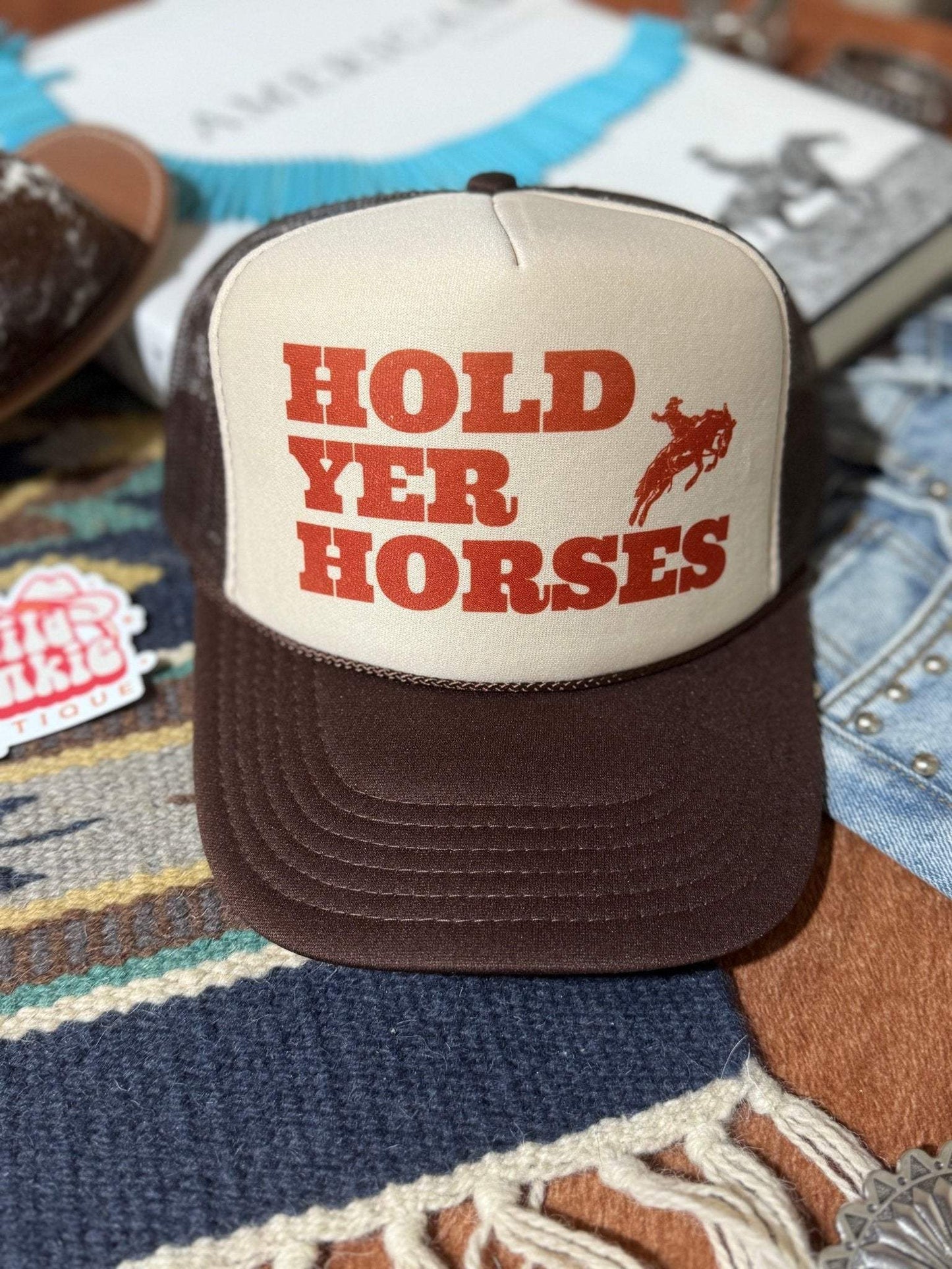 Hold Yer Horses Trucker Hat - Wild Junkie - Flyclothing LLC