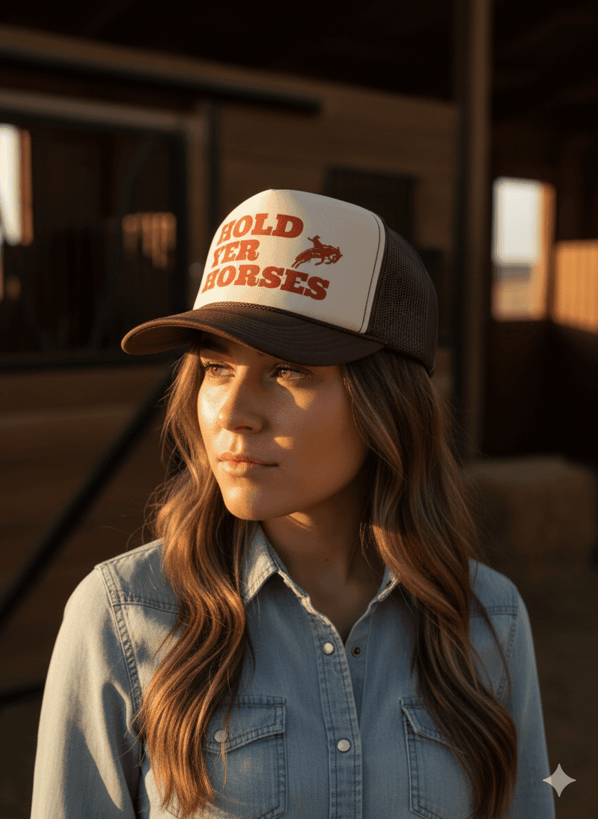 Hold Yer Horses Trucker Hat - Wild Junkie - Flyclothing LLC