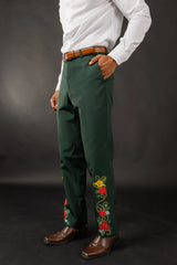 The Holiday Ham | Dark Green Holiday Placement Suit Pants - Shinesty - Flyclothing LLC