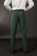 The Holiday Ham | Dark Green Holiday Placement Suit Pants - Shinesty - Flyclothing LLC