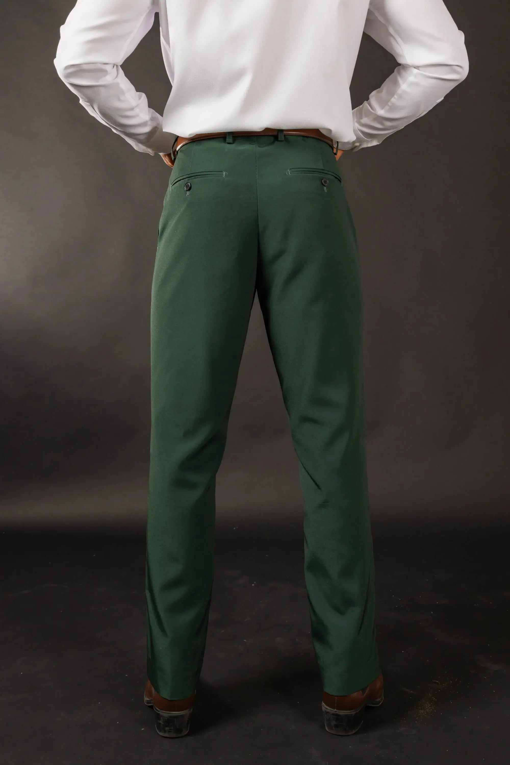 The Holiday Ham | Dark Green Holiday Placement Suit Pants - Shinesty - Flyclothing LLC