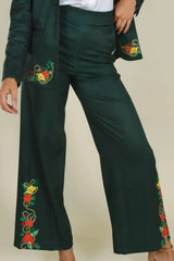 The Holiday Ham | Dark Green Holiday Placement Women's Suit Pants - Shinesty - Flyclothing LLC