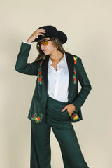 The Holiday Ham | Dark Green Holiday Placement Women's Suit - Shinesty - Flyclothing LLC