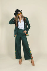 The Holiday Ham | Dark Green Holiday Placement Women's Suit - Shinesty - Flyclothing LLC