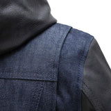 Holli - Motorcycle Denim/Leather Jacket - First Manufacturing Company - Flyclothing LLC