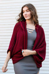 Hooded Rib Knit Cardigan - Boho Clothing and Accessories - Flyclothing LLC