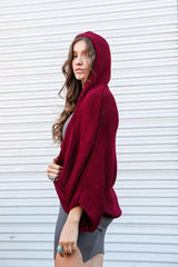 Hooded Rib Knit Cardigan - Boho Clothing and Accessories - Flyclothing LLC