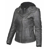 Stella - Women's Leather Motorcycle Jacket - Unik Just for Bikers - Flyclothing LLC