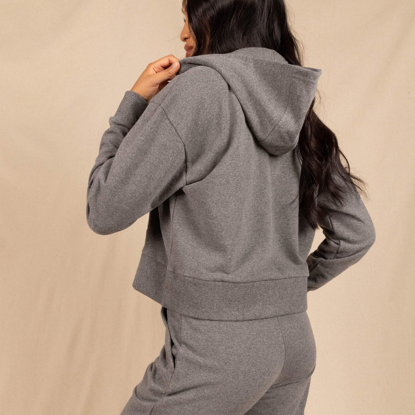 The Seattle Skyline | Grey Goldilocks™ Women’s Half Zip Lounge Hoodie - Shinesty - Flyclothing LLC