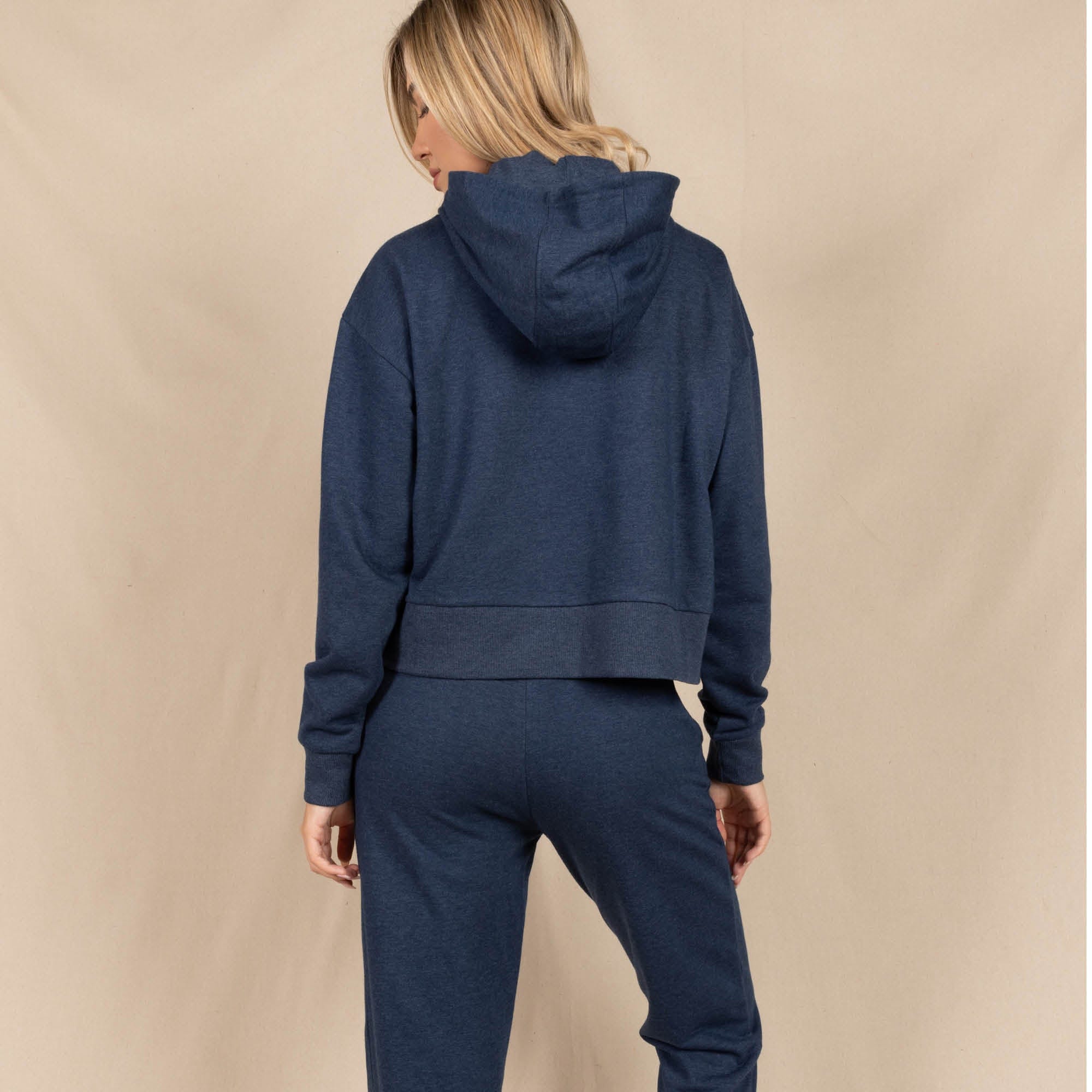 The Big Blue | Navy Goldilocks™ Women’s Half Zip Lounge Hoodie - Shinesty