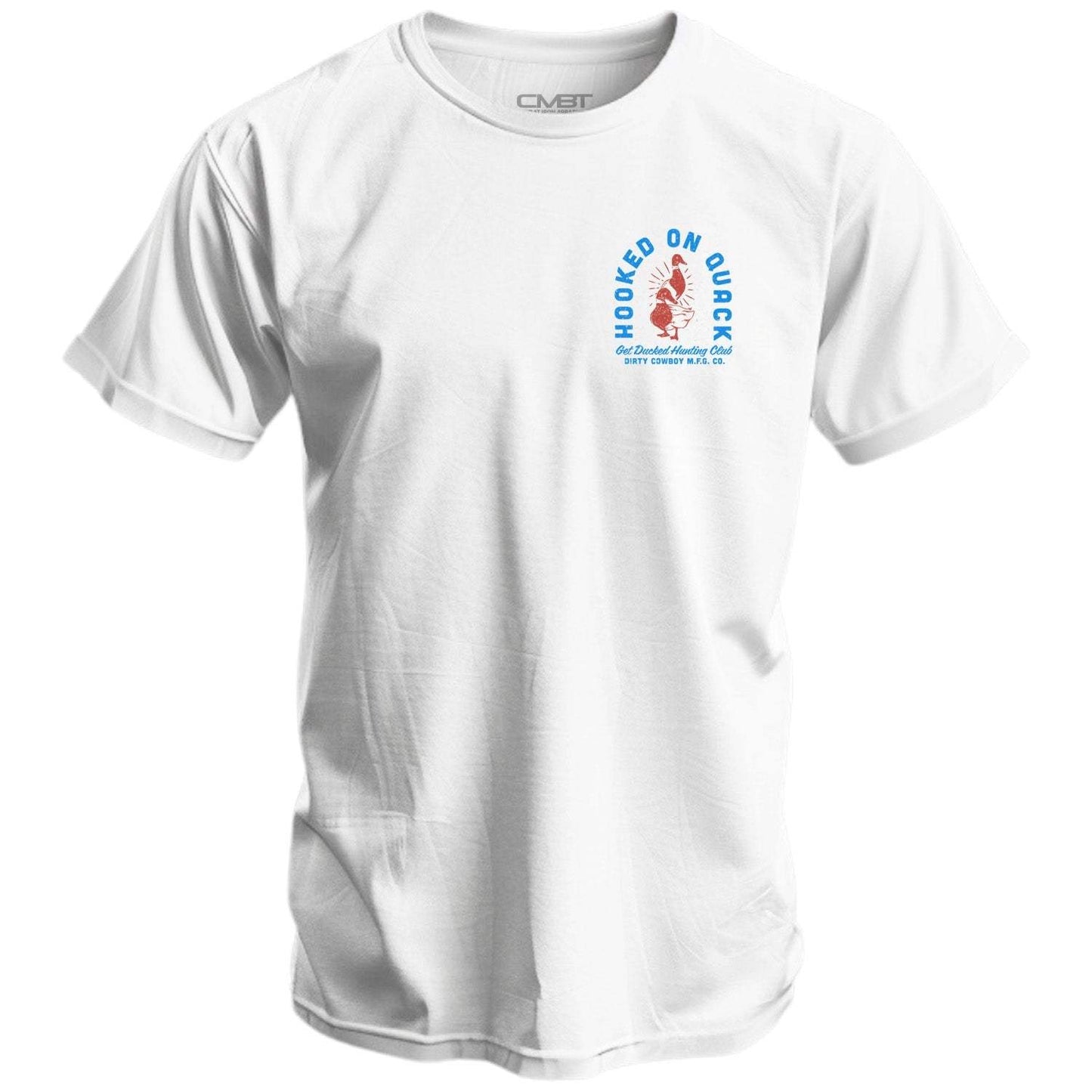 Hooked On Quack Duck Hunting Club Men's T-Shirt - DIRTY COWBOY USA - Flyclothing LLC