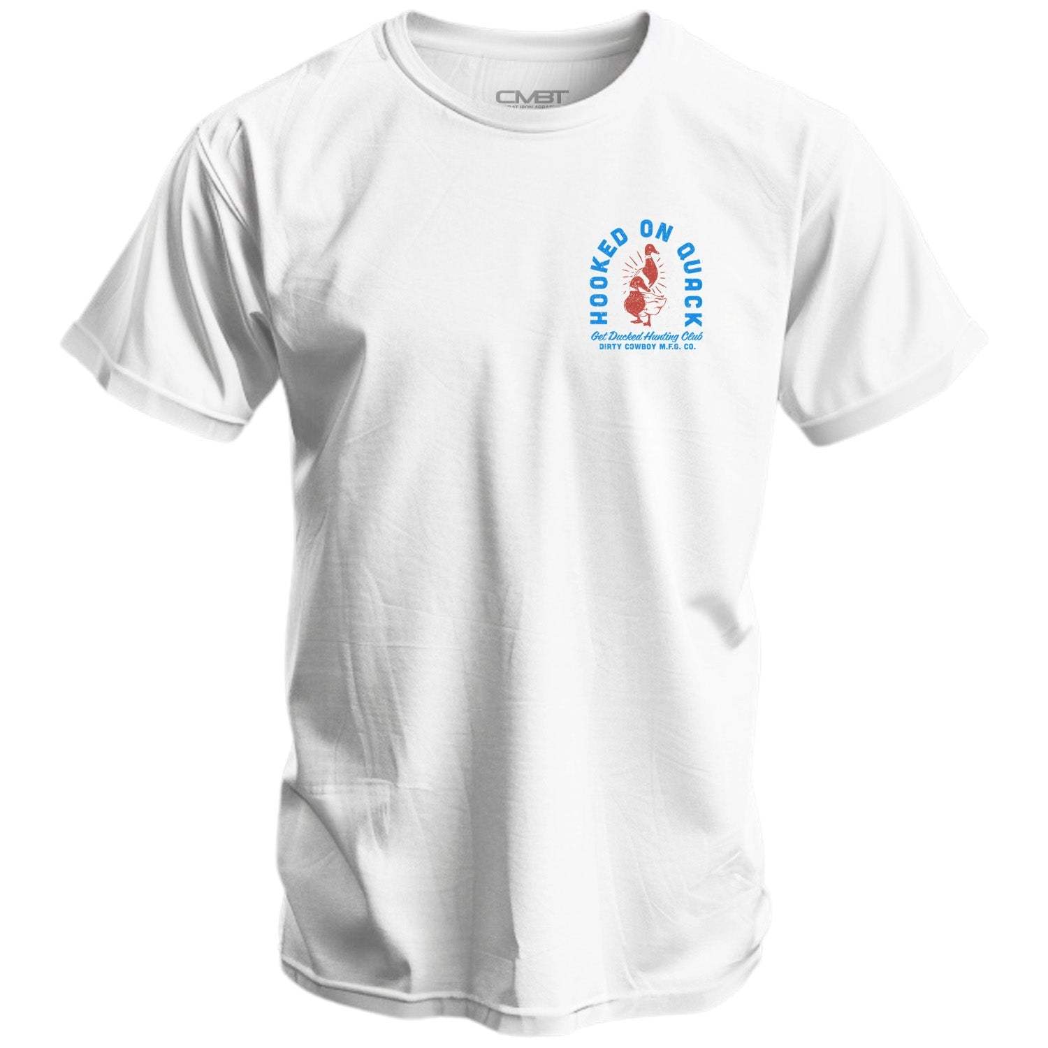 Hooked On Quack Duck Hunting Club Men's T-Shirt - DIRTY COWBOY USA - Flyclothing LLC