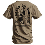 Hooked On Quack Duck Hunting Club Men's T-Shirt - DIRTY COWBOY USA - Flyclothing LLC