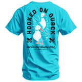 Hooked On Quack Duck Hunting Club Men's T-Shirt - DIRTY COWBOY USA - Flyclothing LLC
