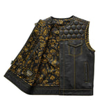 Hornet Men's Club Style Leather Vest - First Manufacturing Company - Flyclothing LLC