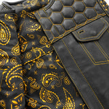 Hornet Men's Club Style Leather Vest - First Manufacturing Company - Flyclothing LLC