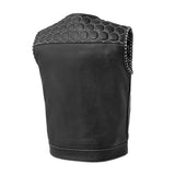 Hornet Men's Club Style Leather Vest - First Manufacturing Company - Flyclothing LLC