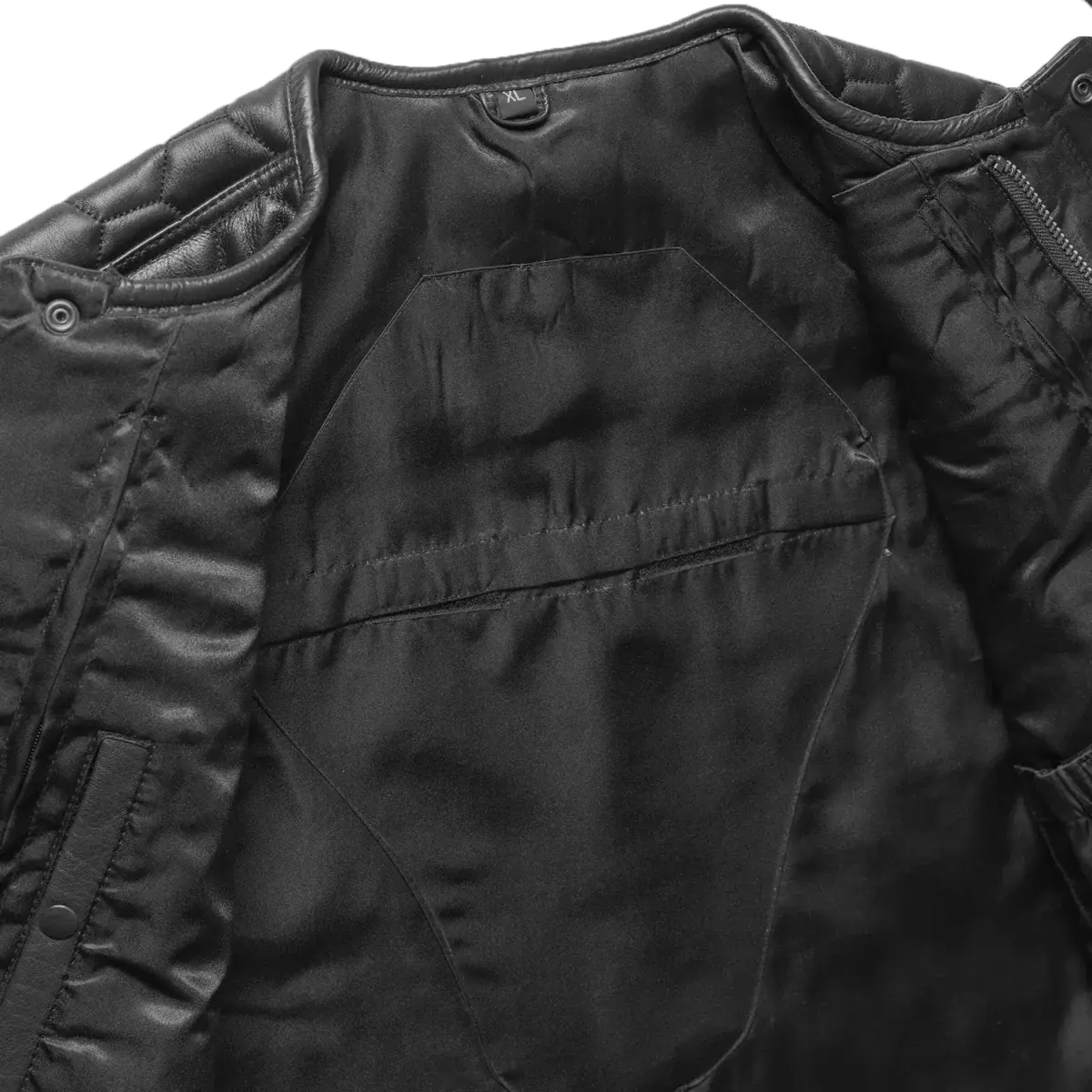 Hornet Men's Club Style Leather Vest - First Manufacturing Company - Flyclothing LLC
