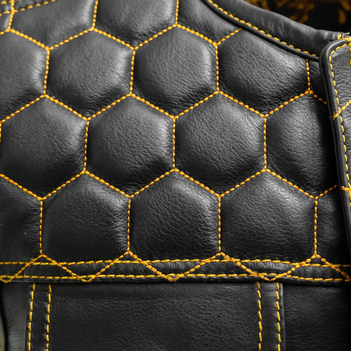 Hornet Men's Club Style Leather Vest - First Manufacturing Company - Flyclothing LLC