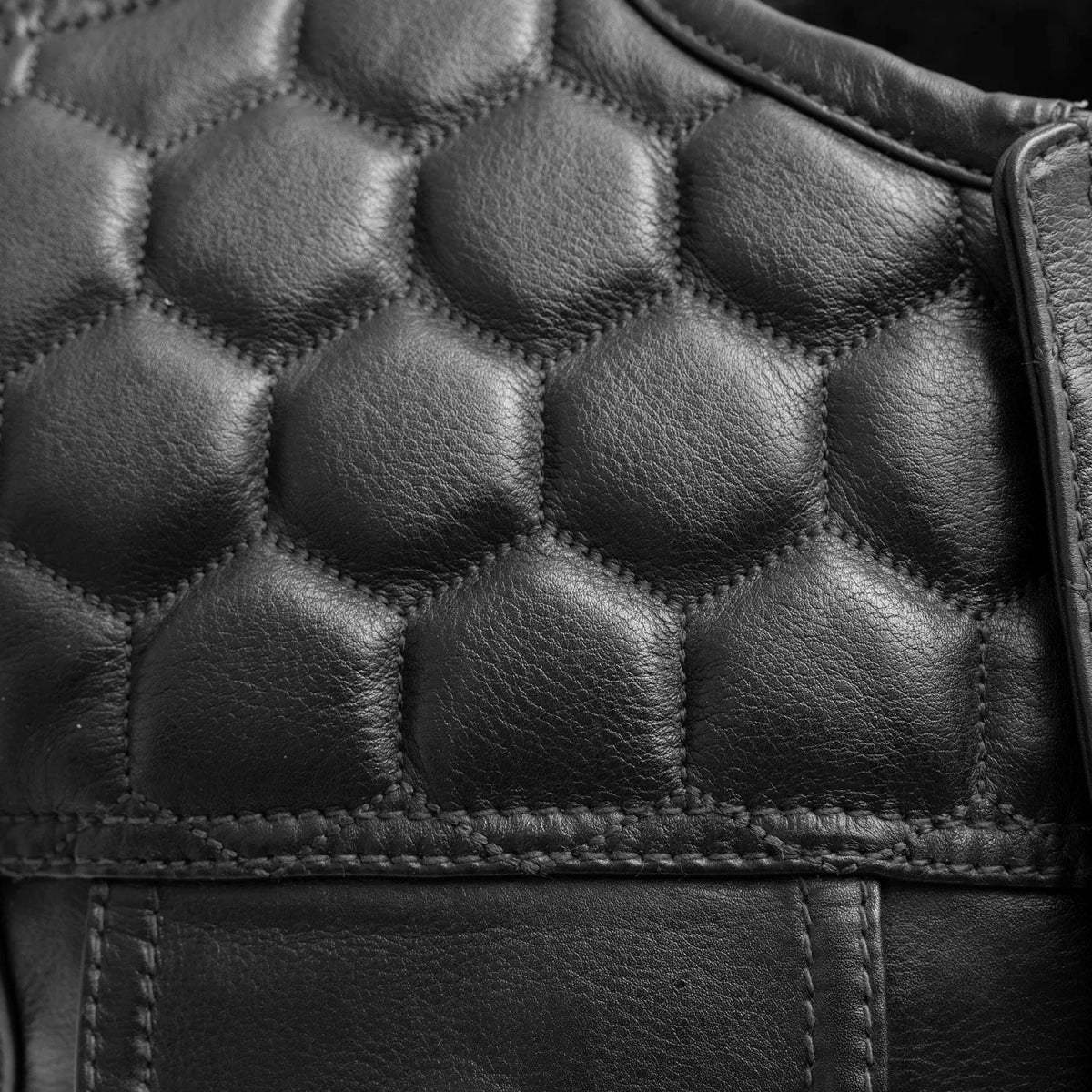 Hornet Men's Club Style Leather Vest - First Manufacturing Company - Flyclothing LLC