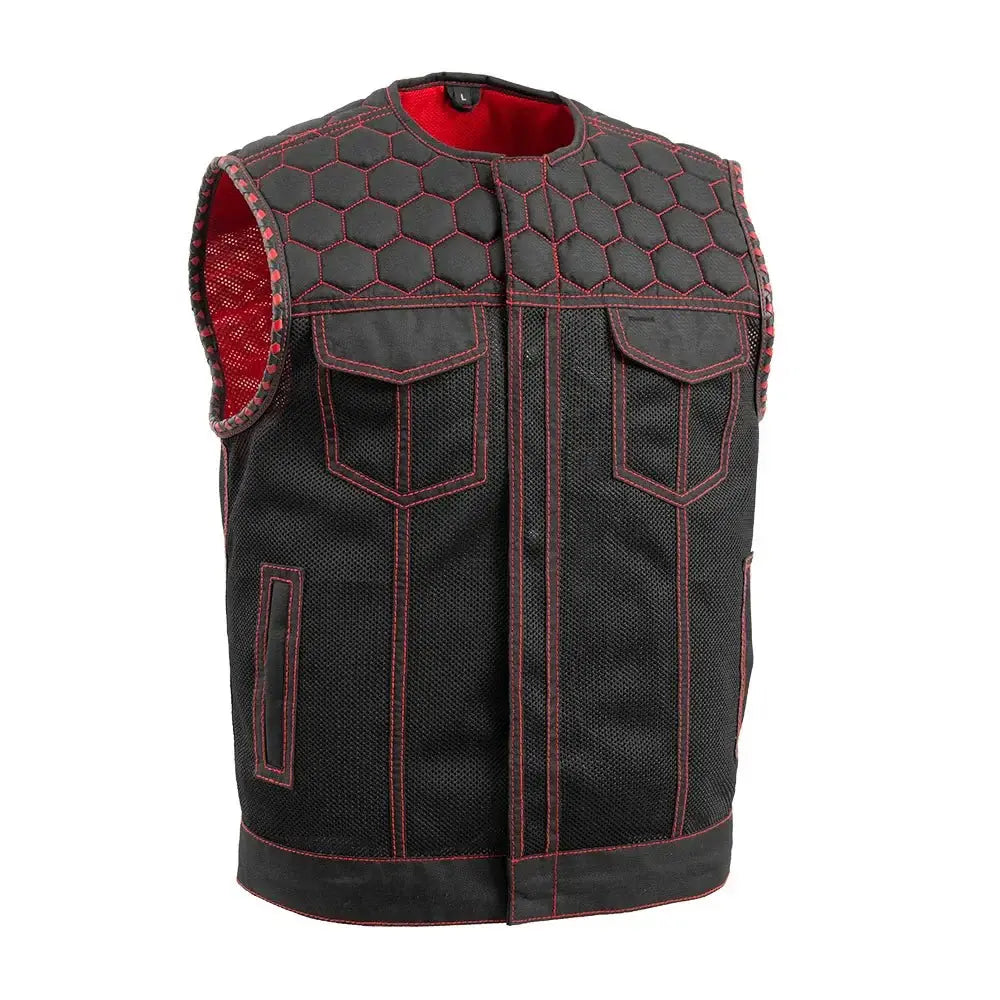 Hornet Moto Mesh Men's Club Style Vest - First Manufacturing Company - Flyclothing LLC