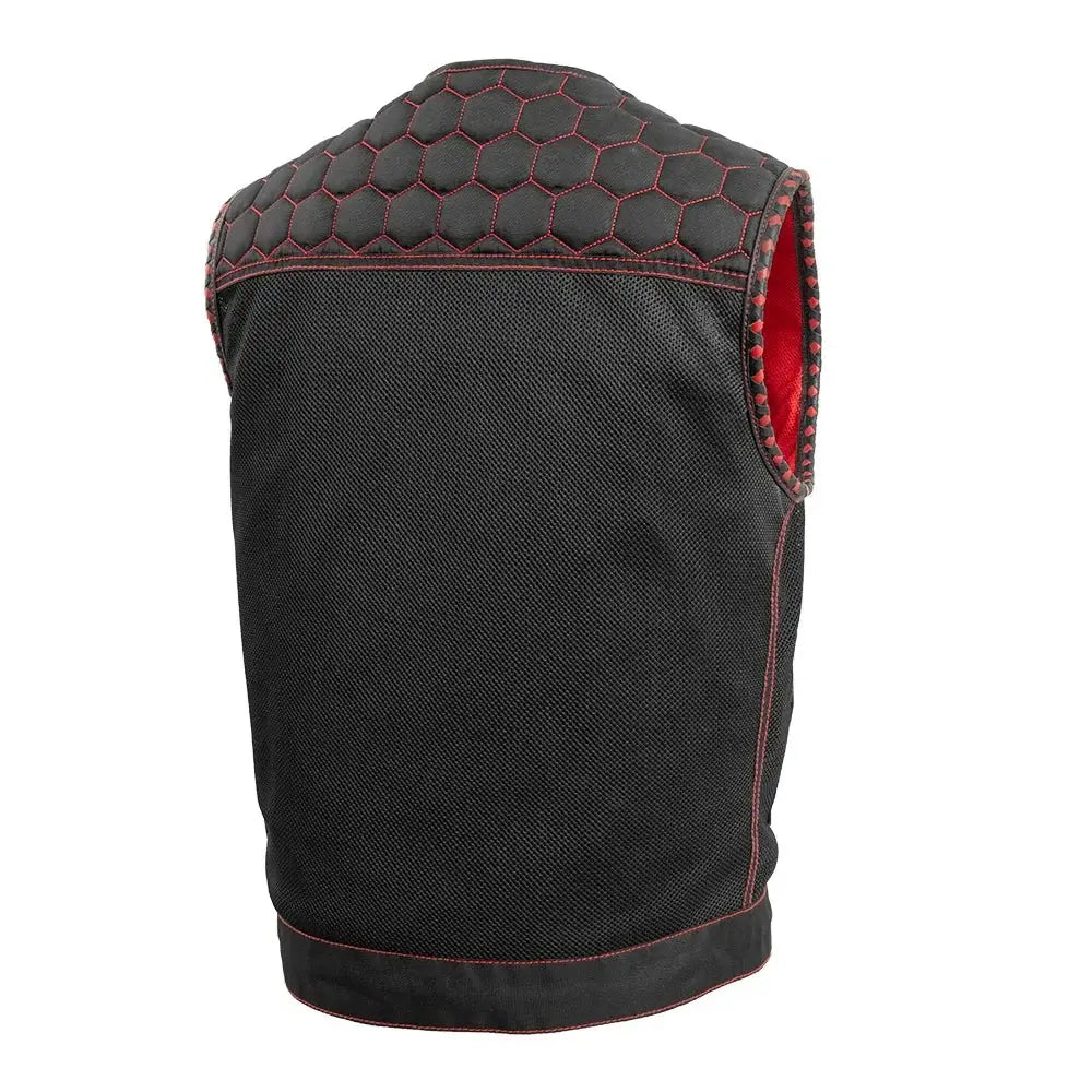 Hornet Moto Mesh Men's Club Style Vest - First Manufacturing Company - Flyclothing LLC
