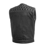 Hornet Perforated Men's Club Style Leather Vest - First Manufacturing Company - Flyclothing LLC