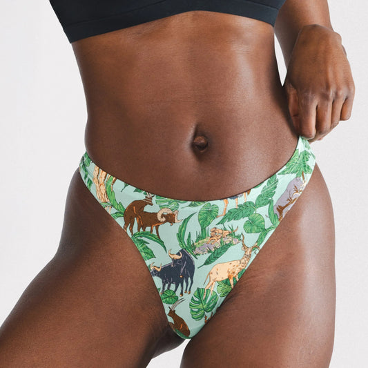 The Hornography | Tropical Animals MicroModal Thong - Shinesty - Flyclothing LLC