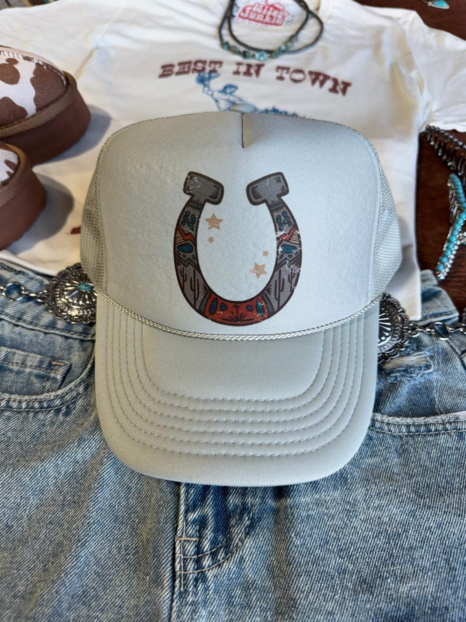 Horse Shoe Trucker Hat - Wild Junkie - Flyclothing LLC