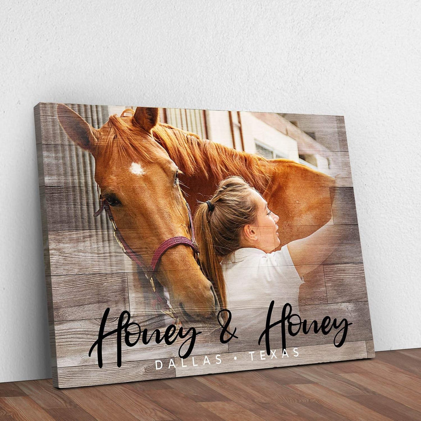 Wooden Animal Portrait Sign | Personalized Canvas Wall Art - Tailored Canvases - Flyclothing LLC