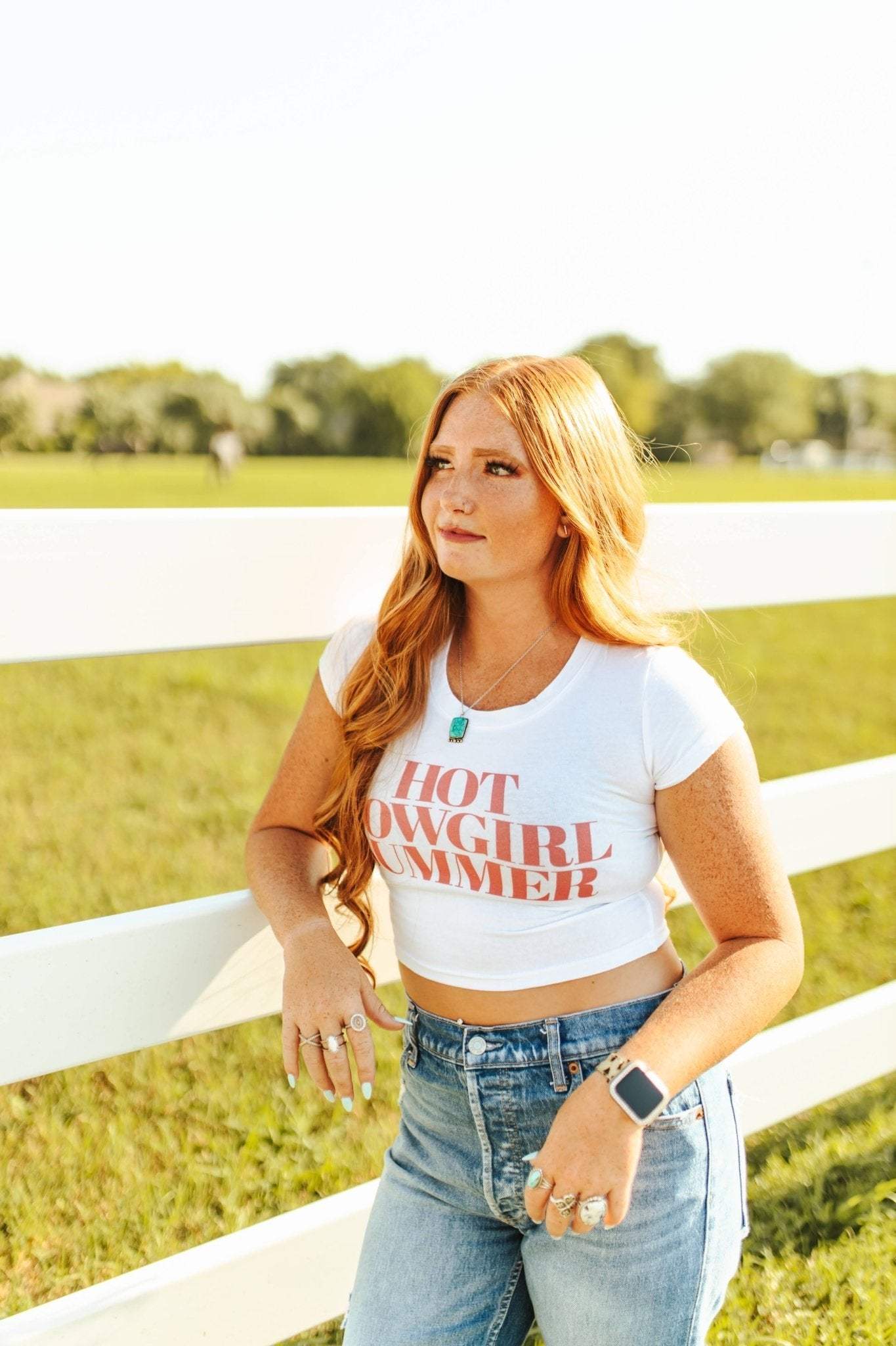 Hot Cowgirl Summer Babydoll Graphic Tee - Wild Junkie - Flyclothing LLC