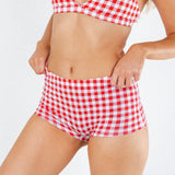 The Hot Diggity | Red Gingham Women’s Seamless Boyshort - Shinesty - Flyclothing LLC