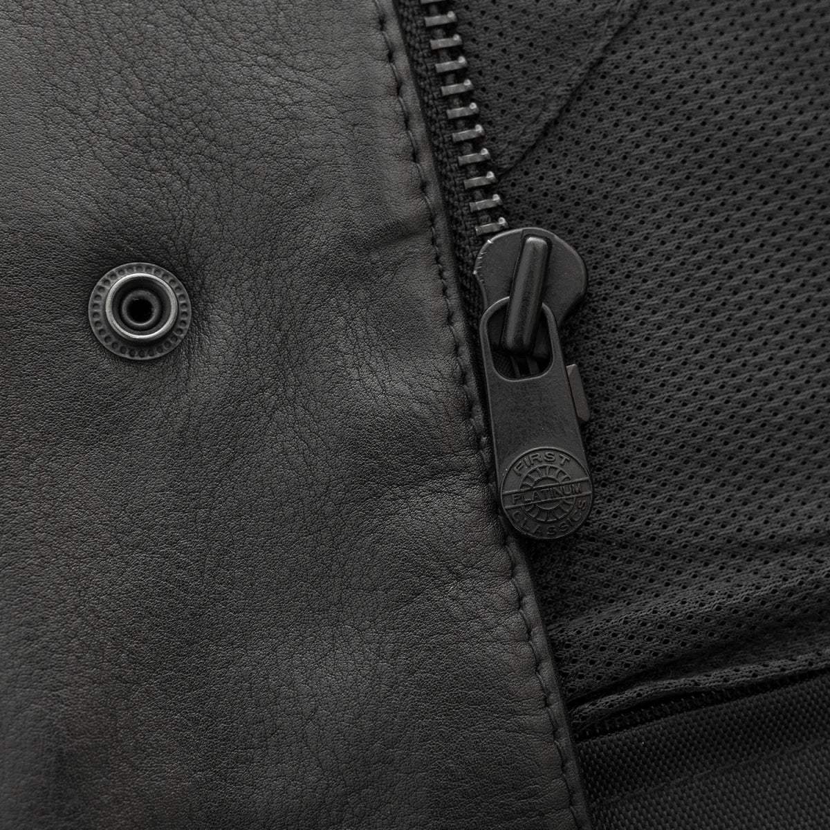 Hotshot Men's Motorcycle Leather Vest - First Manufacturing Company - Flyclothing LLC