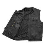 Hotshot Men's Motorcycle Leather Vest - First Manufacturing Company - Flyclothing LLC