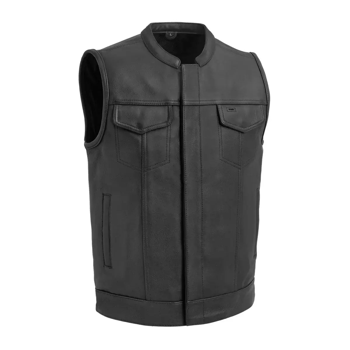 Hotshot Men's Motorcycle Leather Vest - First Manufacturing Company - Flyclothing LLC