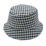 Houndstooth Patterned Bucket Hats - Madeline Love - Flyclothing LLC