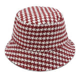 Houndstooth Patterned Bucket Hats - Madeline Love - Flyclothing LLC