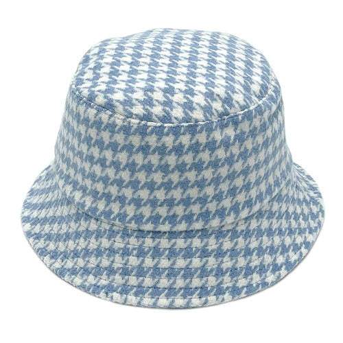 Houndstooth Patterned Bucket Hats - Madeline Love - Flyclothing LLC