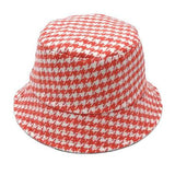 Houndstooth Patterned Bucket Hats - Madeline Love - Flyclothing LLC