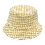 Houndstooth Patterned Bucket Hats - Madeline Love - Flyclothing LLC