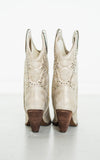 Houston Western Boots in Champagne - Naughty Monkey