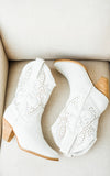Houston Western Boots in White - Naughty Monkey