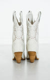 Houston Western Boots in White - Naughty Monkey