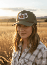 Howdy Y'all Olive Patch Trucker Hat - Wild Junkie - Flyclothing LLC