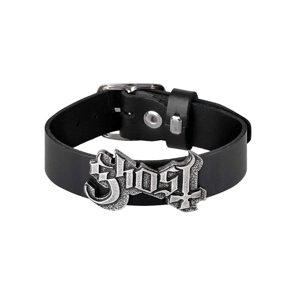 Ghost Logo Leather Wrist Strap - Alchemy of England - Flyclothing LLC