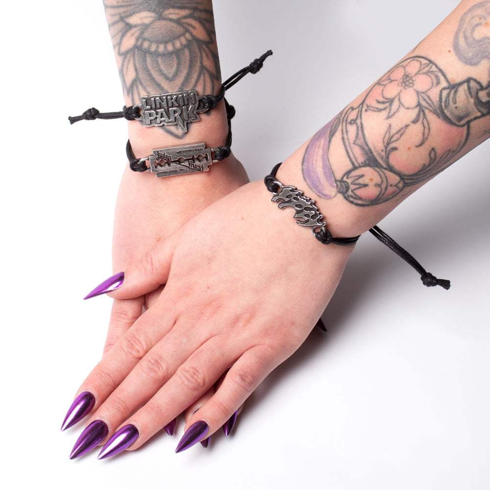 Judas Priest Razorblade Wrist Strap - Alchemy of England - Flyclothing LLC