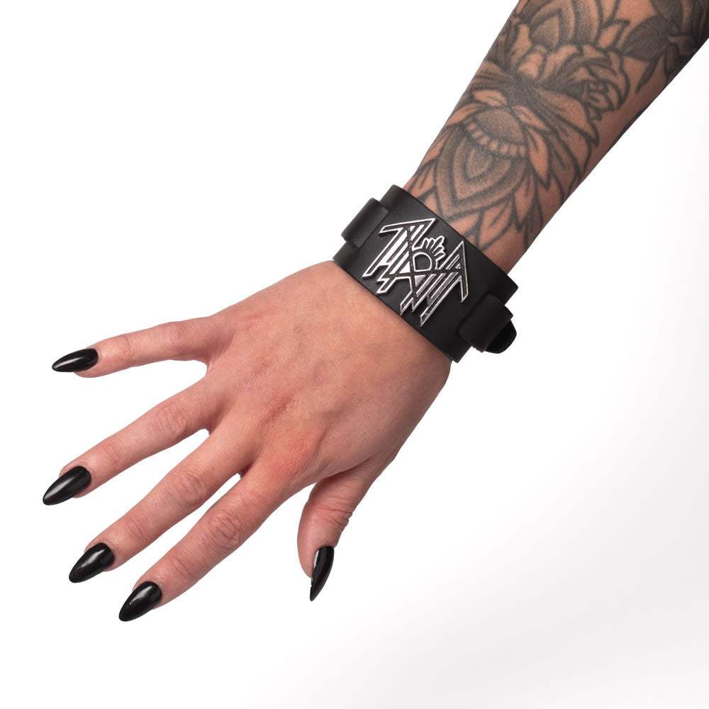 Sleep Token Leather Wrist Strap - Alchemy of England - Flyclothing LLC