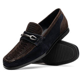 Hugo Ostrich Brown / Navy