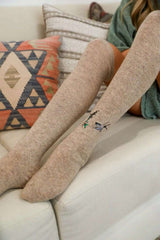 Hummingbird Knee High Socks - Boho Clothing and Accessories - Flyclothing LLC